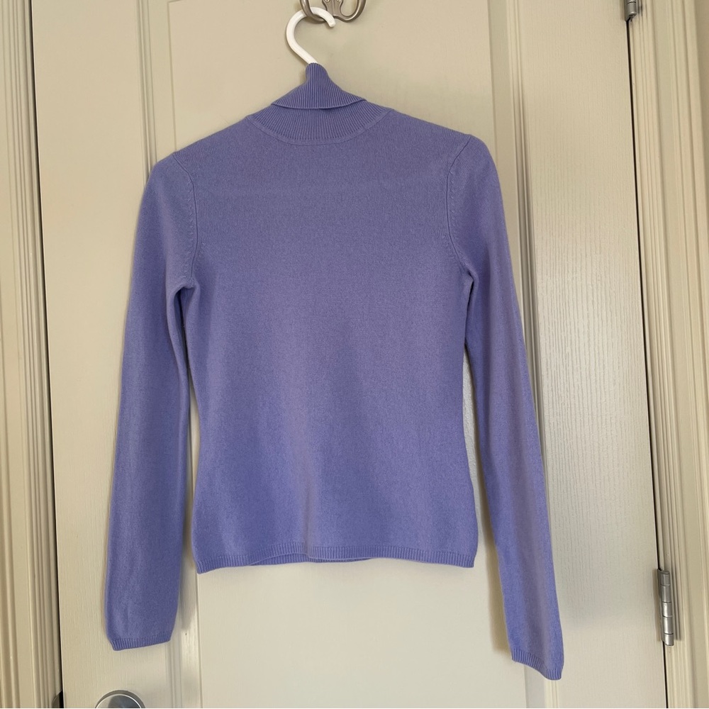 Incashmere 100% Cashmere Basic Turtle Neck Sweater - image 2